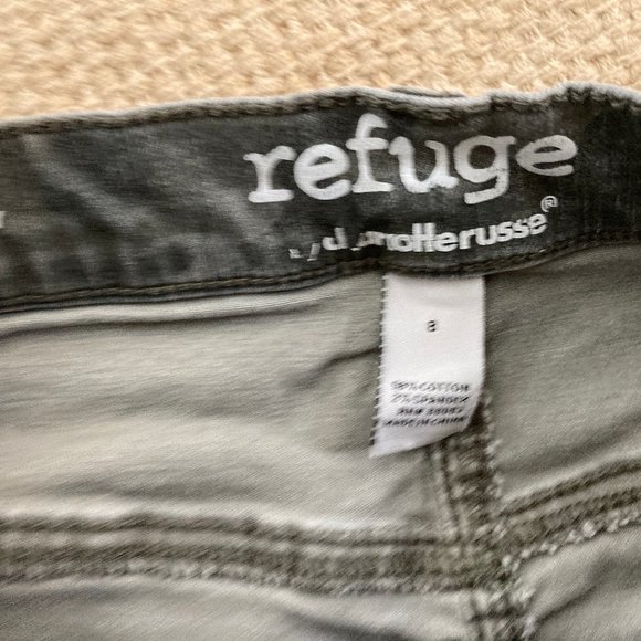 Refuge Camouflage Frayed Distressed Cheeky Shorts 8 - Picture 2 of 3